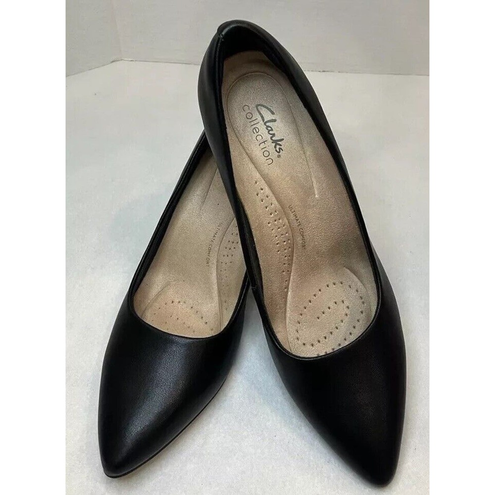 Clarks Women's Kataleyna Gem Black Leather Size 9.5 Women's - New !